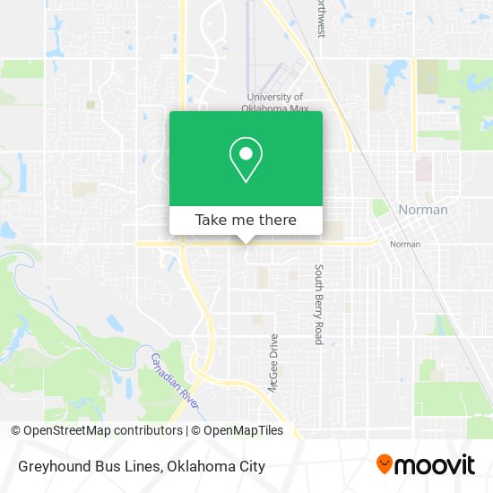 Mapa de Greyhound Bus Lines