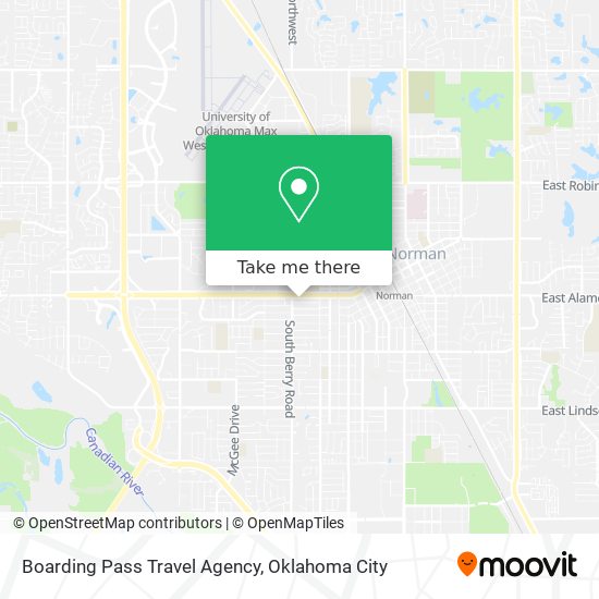 Boarding Pass Travel Agency map
