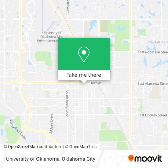 University of Oklahoma map