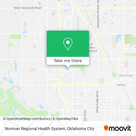 Norman Regional Health System map