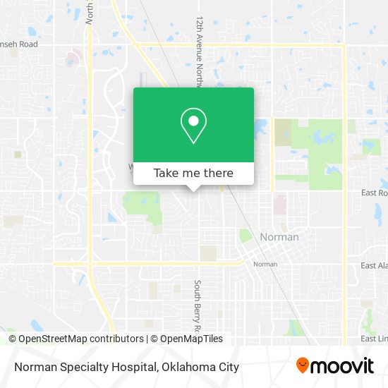 Norman Specialty Hospital map