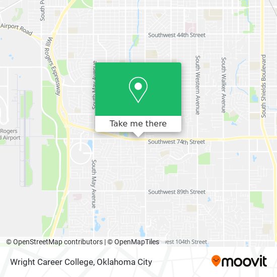 Wright Career College map