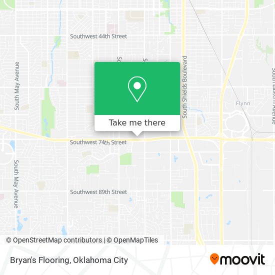 Bryan's Flooring map