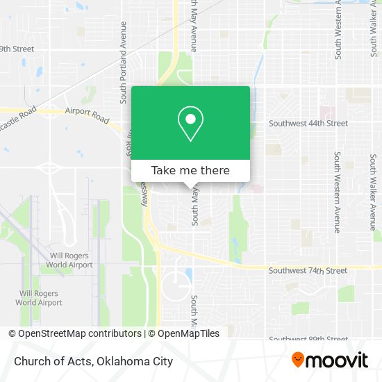 Church of Acts map