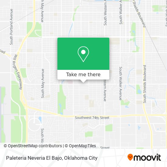 Paleteria Neveria El Bajo map