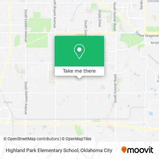 Highland Park Elementary School map