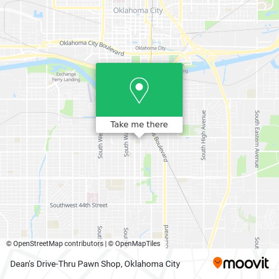 Dean's Drive-Thru Pawn Shop map