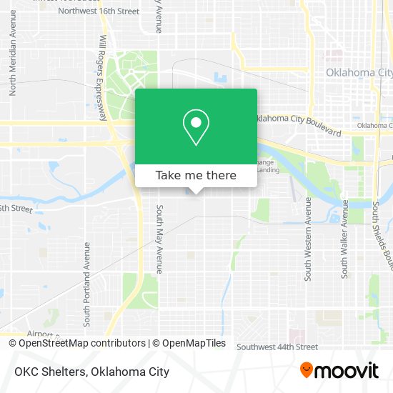 Mapa de OKC Shelters