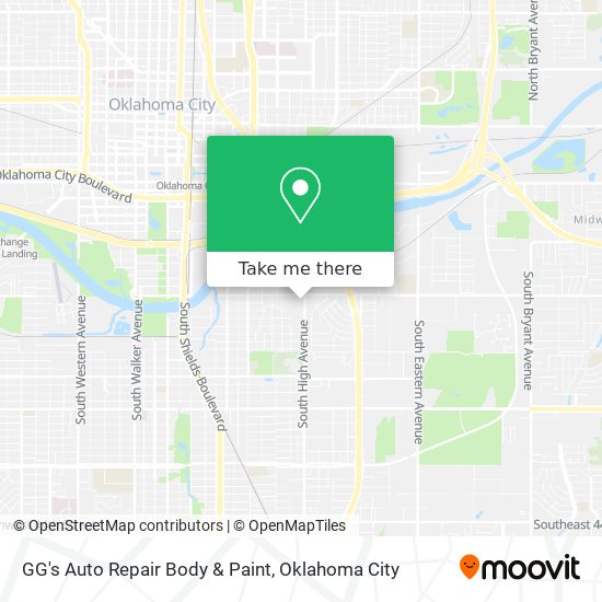 Mapa de GG's Auto Repair Body & Paint
