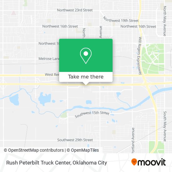 Rush Peterbilt Truck Center map