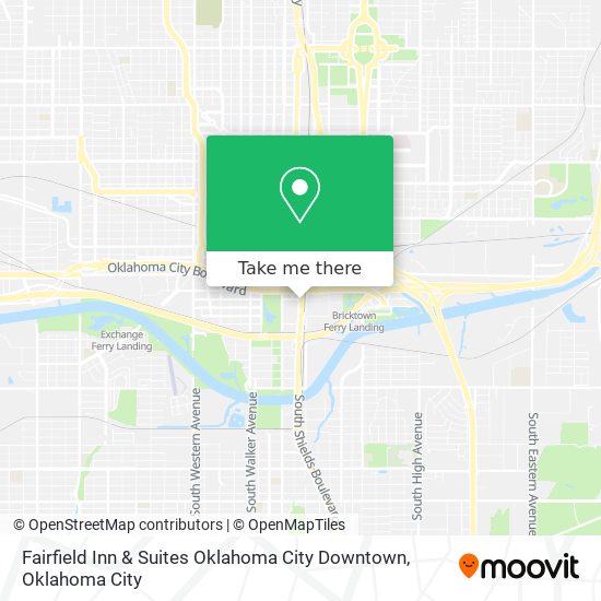 Mapa de Fairfield Inn & Suites Oklahoma City Downtown