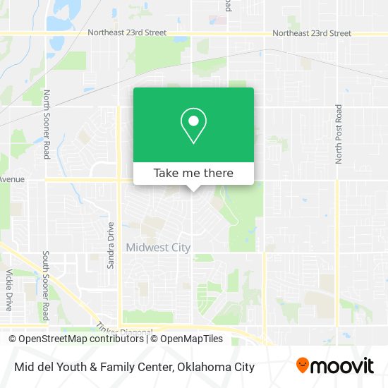 Mid del Youth & Family Center map
