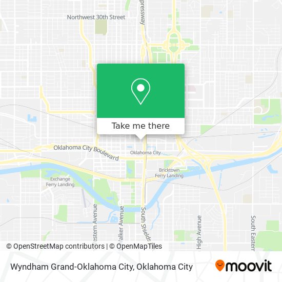 Mapa de Wyndham Grand-Oklahoma City
