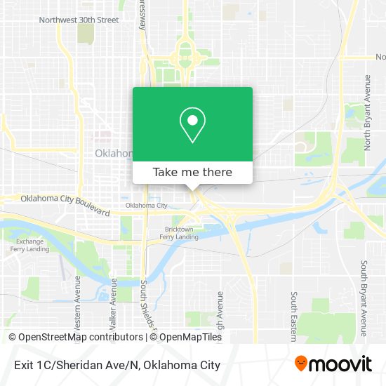 Mapa de Exit 1C/Sheridan Ave/N