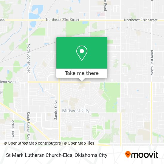 St Mark Lutheran Church-Elca map