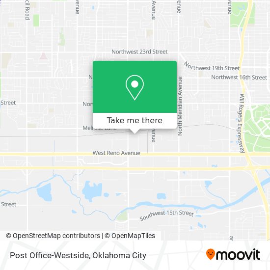 Post Office-Westside map