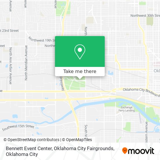 Mapa de Bennett Event Center, Oklahoma City Fairgrounds