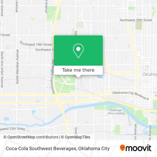 Coca-Cola Southwest Beverages map