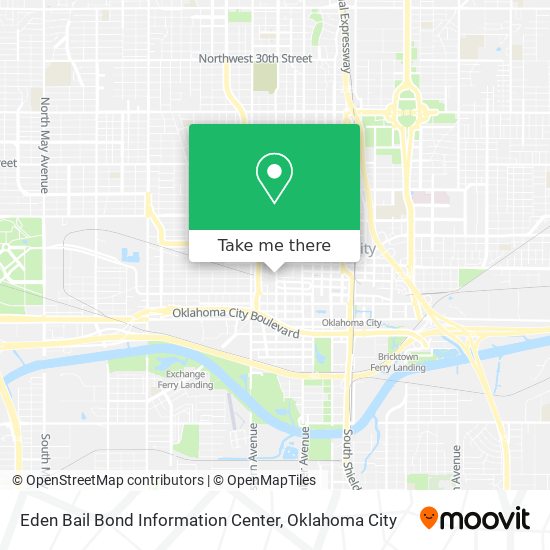 Eden Bail Bond Information Center map
