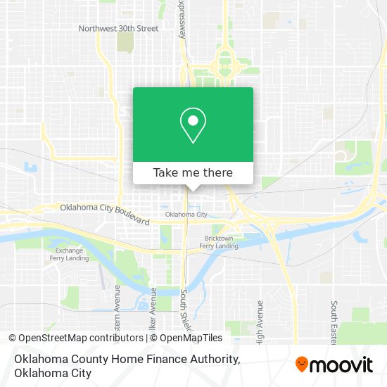 Oklahoma County Home Finance Authority map