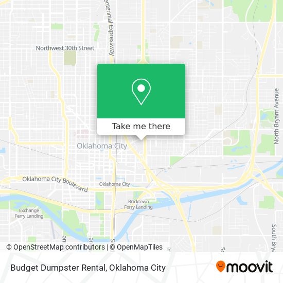 Budget Dumpster Rental map