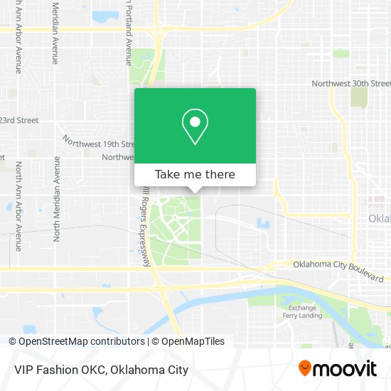 VIP Fashion OKC map