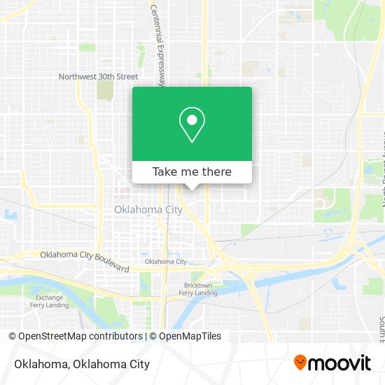 Mapa de Oklahoma