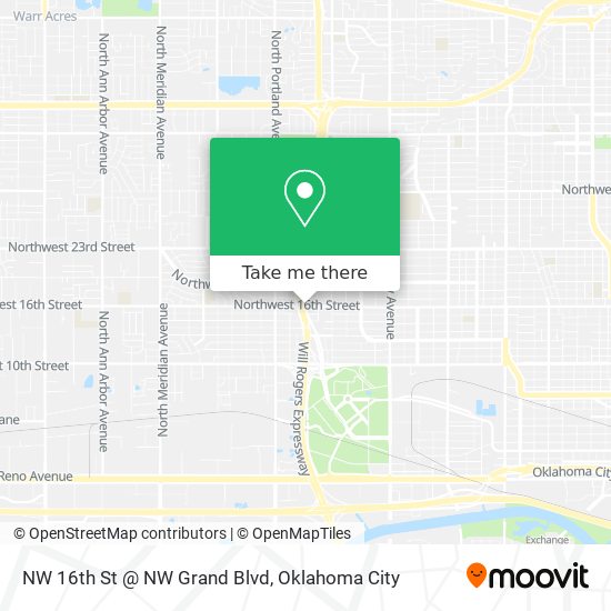 NW 16th St @ NW Grand Blvd map