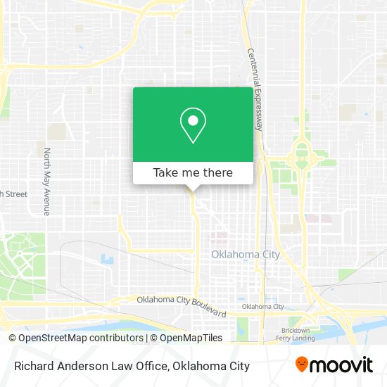 Richard Anderson Law Office map