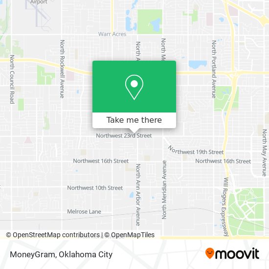 Mapa de MoneyGram