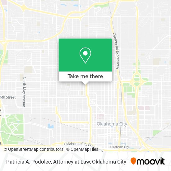 Patricia A. Podolec, Attorney at Law map
