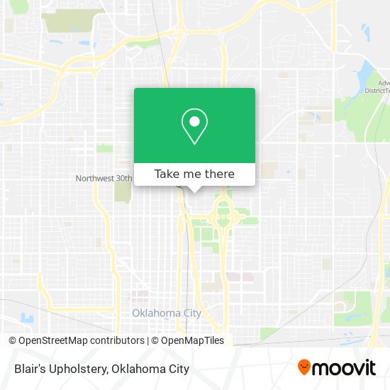 Blair's Upholstery map