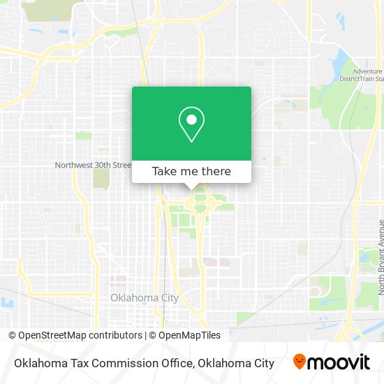 Oklahoma Tax Commission Office map