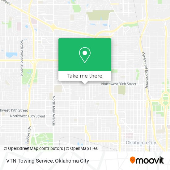 VTN Towing Service map