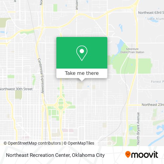 Northeast Recreation Center map