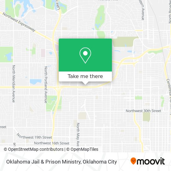 Mapa de Oklahoma Jail & Prison Ministry