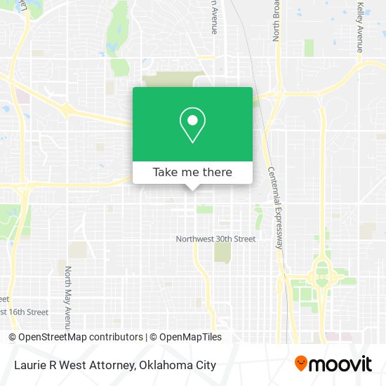 Laurie R West Attorney map