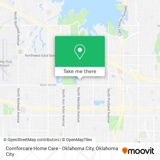 Mapa de Comforcare Home Care - Oklahoma City