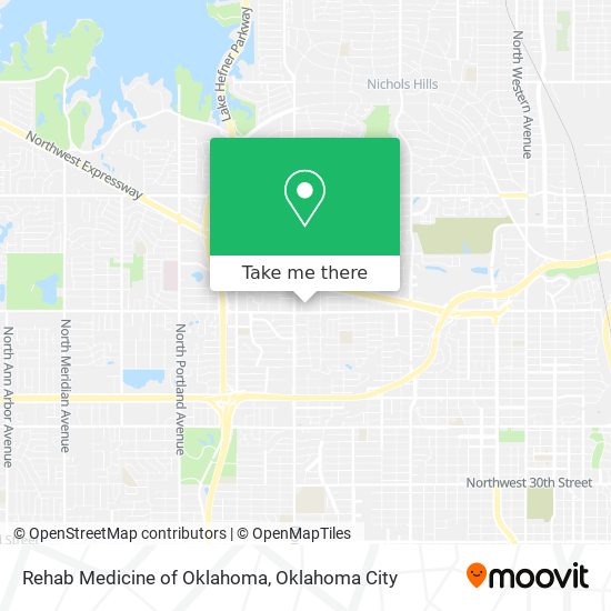 Rehab Medicine of Oklahoma map