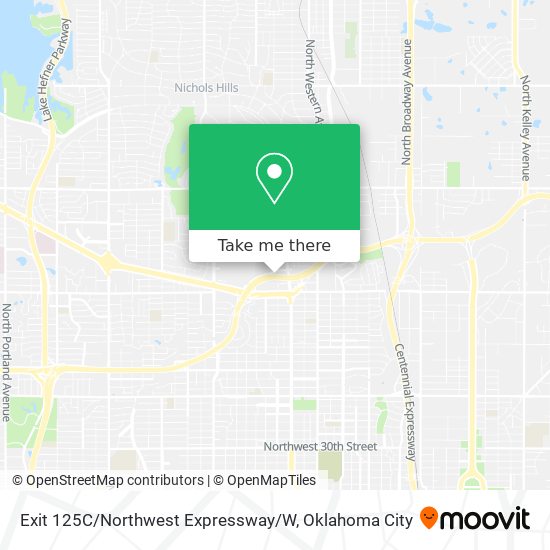 Mapa de Exit 125C / Northwest Expressway / W