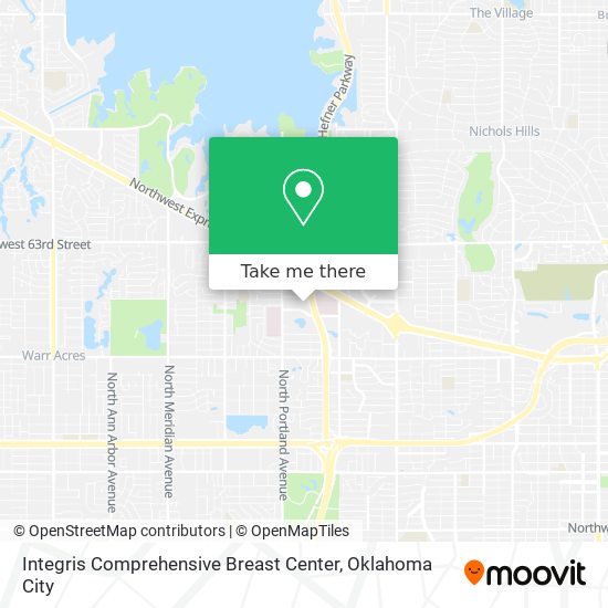 Mapa de Integris Comprehensive Breast Center