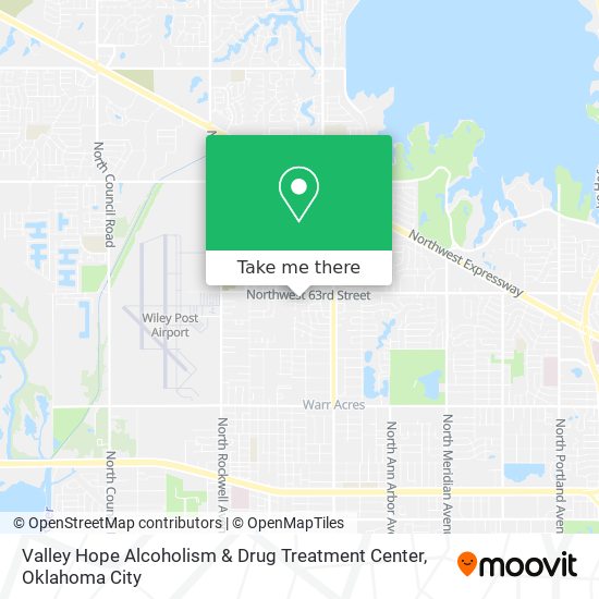 Valley Hope Alcoholism & Drug Treatment Center map