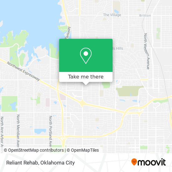 Reliant Rehab map