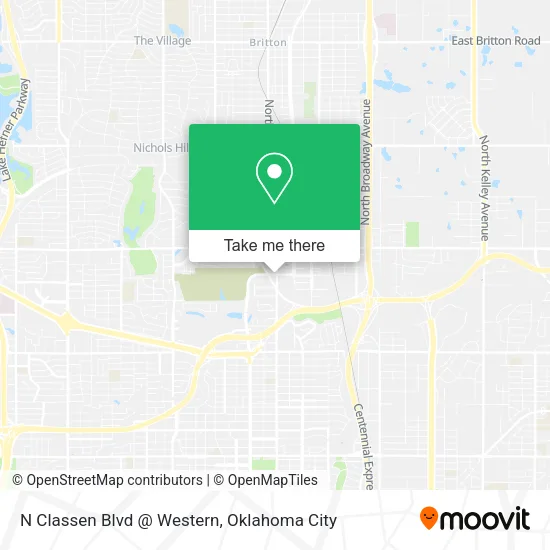 Mapa de N Classen Blvd @ Western