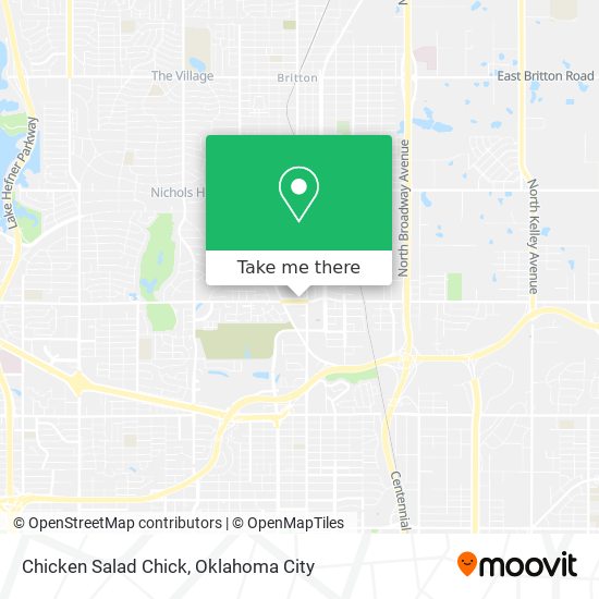 Mapa de Chicken Salad Chick