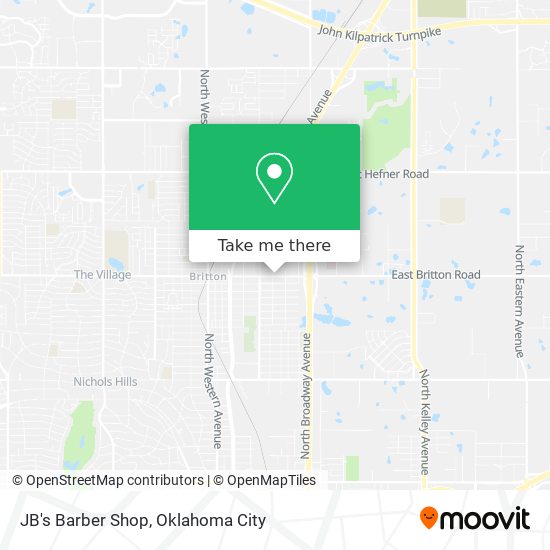 JB's Barber Shop map