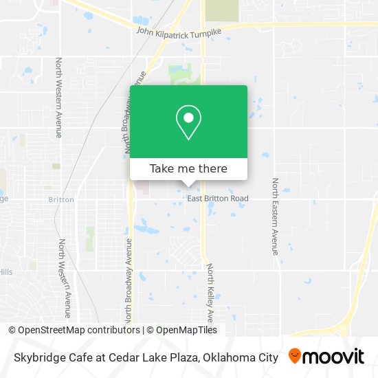 Mapa de Skybridge Cafe at Cedar Lake Plaza