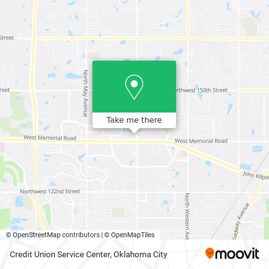 Credit Union Service Center map