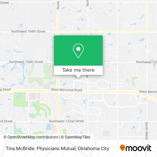 Mapa de Tina McBride: Physicians Mutual