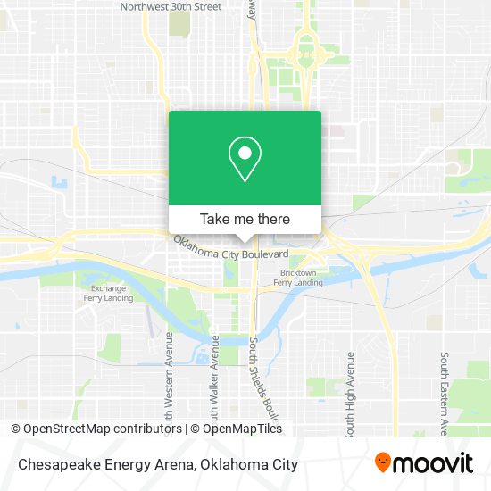 Chesapeake Energy Arena map